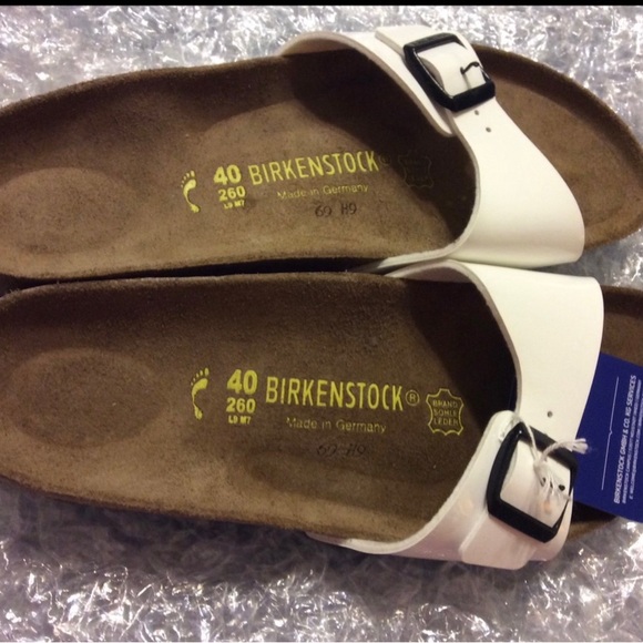 BIRKENSTOCK MADRID WHITE PATENT WOMENS US. 9N EU 40 - Picture 3 of 7